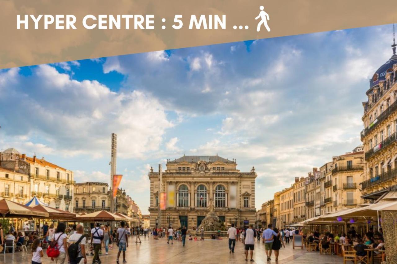 Nouveau - Jungle Montpeul - Clim - Wifi Fibre - Netflix - 5' Du Centre Et Gare - Parking - Loggia - 15' Des Plages 蒙彼利埃 外观 照片