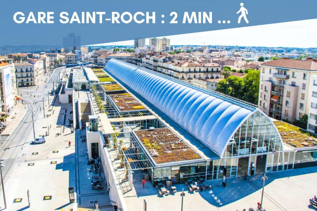 Nouveau - Jungle Montpeul - Clim - Wifi Fibre - Netflix - 5' Du Centre Et Gare - Parking - Loggia - 15' Des Plages 蒙彼利埃 外观 照片