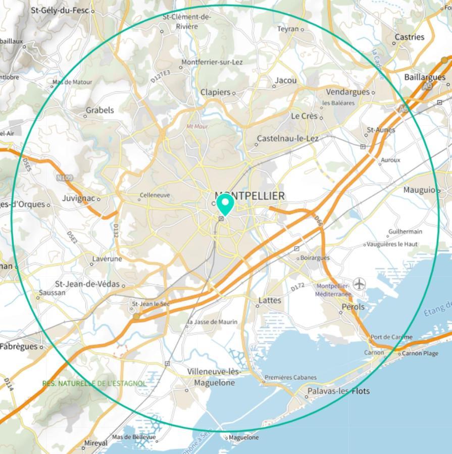 Nouveau - Jungle Montpeul - Clim - Wifi Fibre - Netflix - 5' Du Centre Et Gare - Parking - Loggia - 15' Des Plages 蒙彼利埃 外观 照片