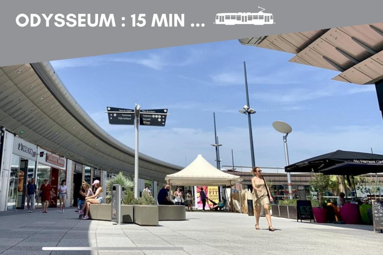 Nouveau - Jungle Montpeul - Clim - Wifi Fibre - Netflix - 5' Du Centre Et Gare - Parking - Loggia - 15' Des Plages 蒙彼利埃 外观 照片