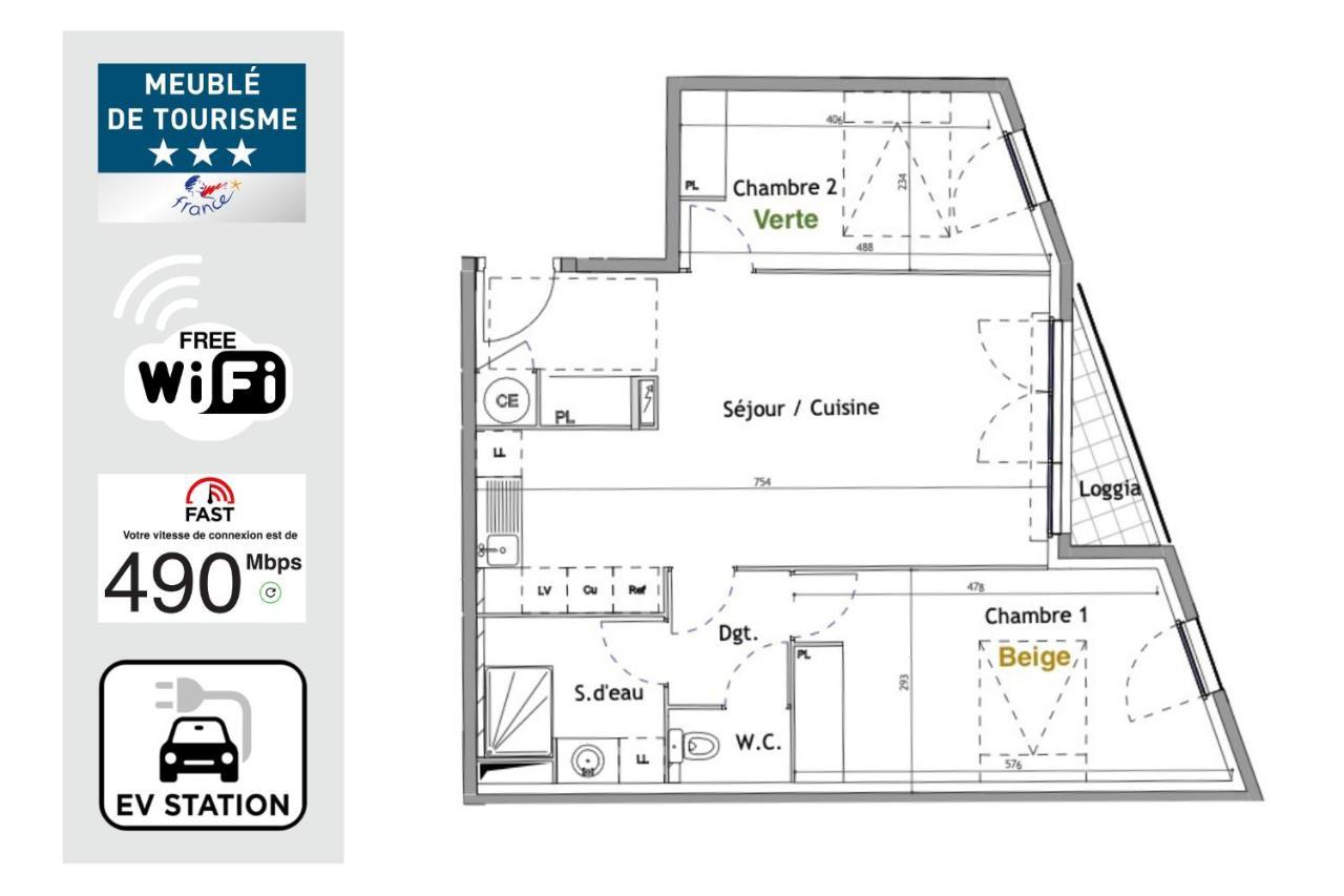 Nouveau - Jungle Montpeul - Clim - Wifi Fibre - Netflix - 5' Du Centre Et Gare - Parking - Loggia - 15' Des Plages 蒙彼利埃 外观 照片
