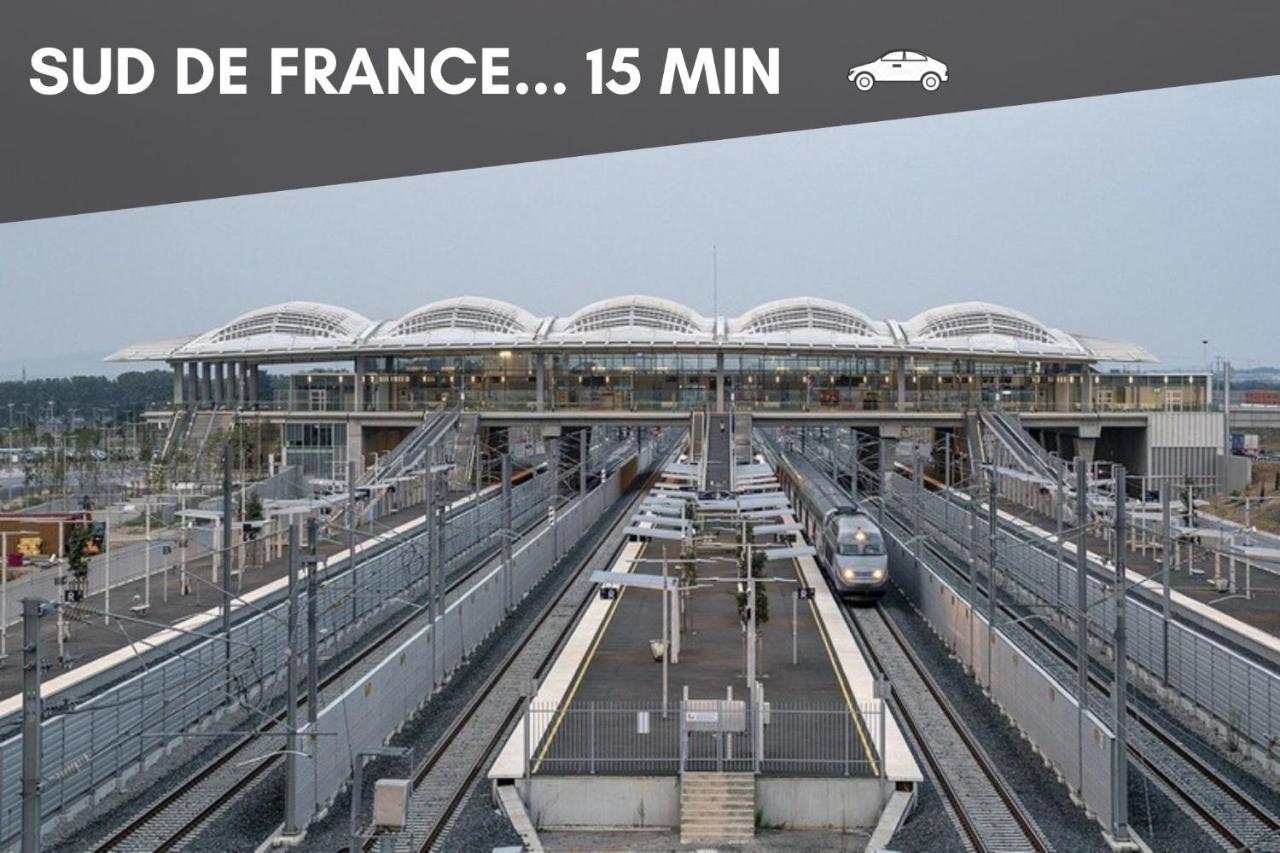 Nouveau - Jungle Montpeul - Clim - Wifi Fibre - Netflix - 5' Du Centre Et Gare - Parking - Loggia - 15' Des Plages 蒙彼利埃 外观 照片